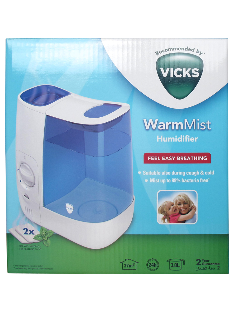 Vicks Humidificateur Vapeur Chaude 24h VH845